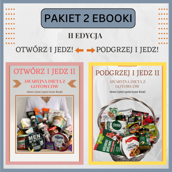 Pakiet 2 ebooków - II edycja - awaryjna dieta z gotowców